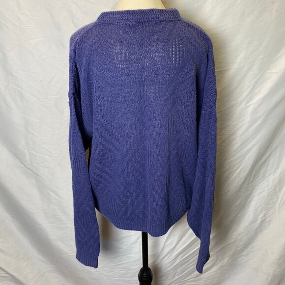 Vintage Women's Saturdays Crewneck Knit Sweater Medium Lightweight Ramie Cotton - Picture 7 of 12